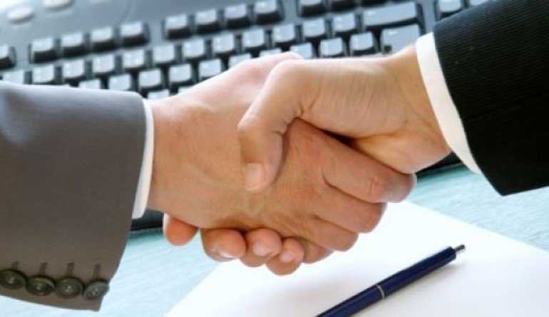 Professional handshake