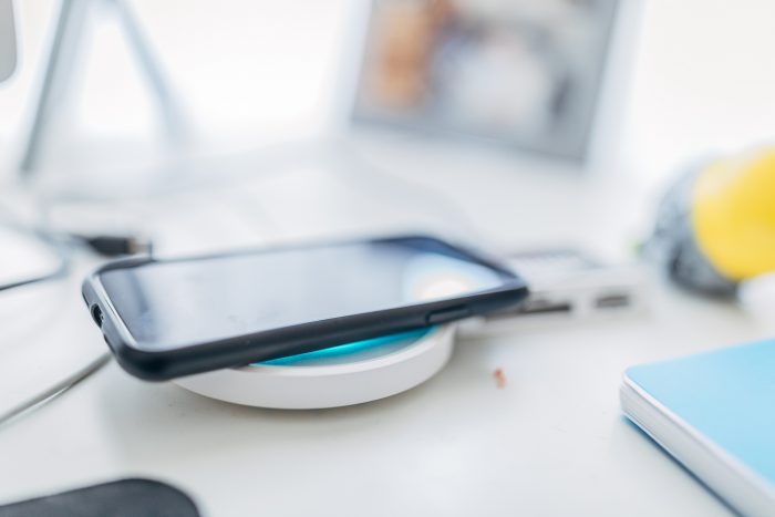 Smartphone on charge