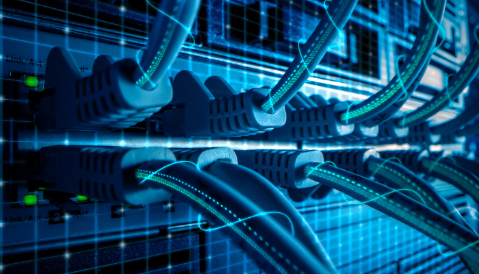 Electrical cords being plugged in